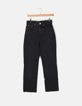 Zara Jeans denim boyfriend negro